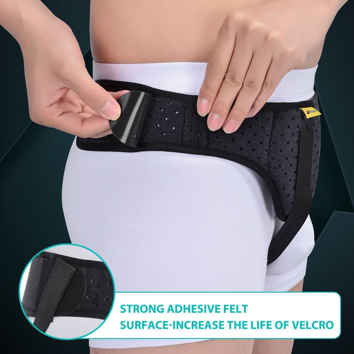 Hernia Relief Support Belt with Adjustable Compression