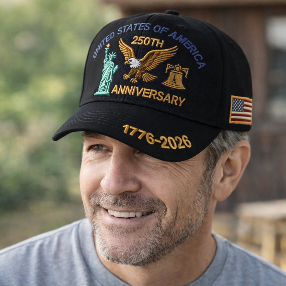 Veterans' Tribute Baseball Cap with Stylish Commemorative Design