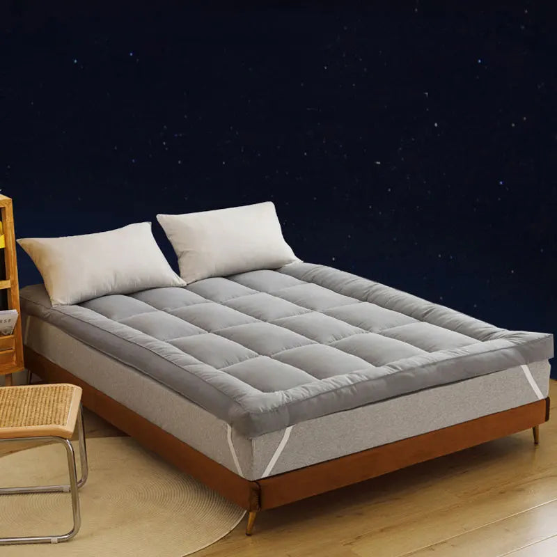 Foldable Mattress Topper with Non-Slip Foam & Microfiber Cover for Comfort