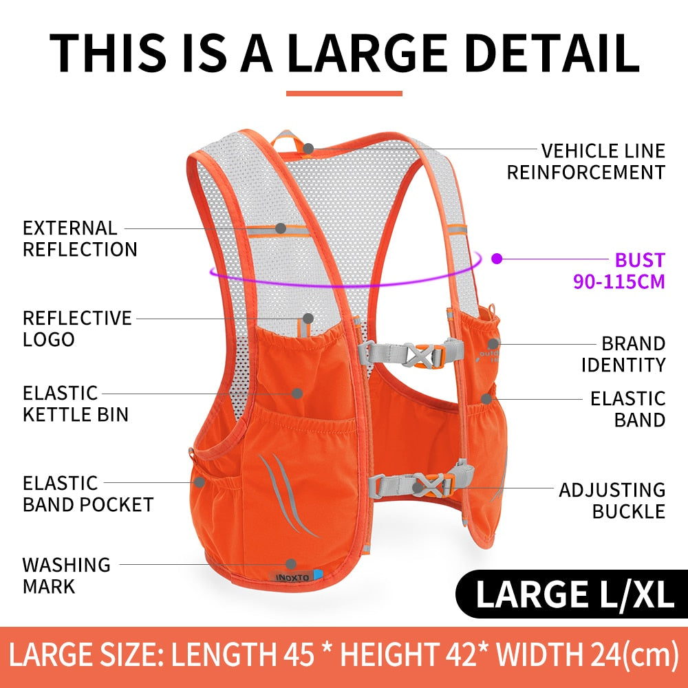 Lightweight Running Backpack Vest – Breathable Gear for Outdoor Hiking
