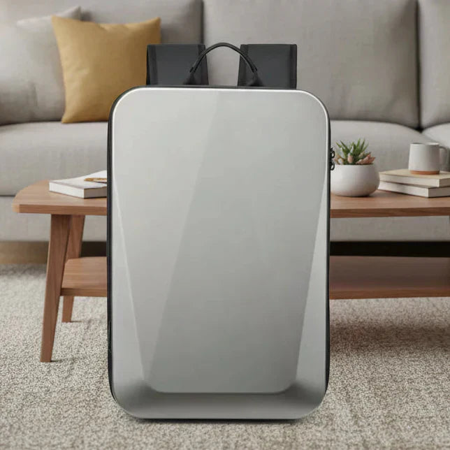 SecureTech Expandable Laptop Backpack with USB Charging Port