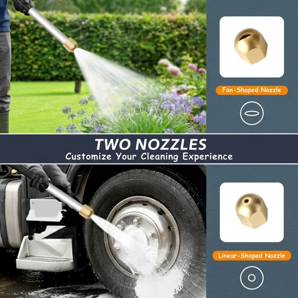 Garden Hose Attachment for Car Washing and High-Pressure Cleaning