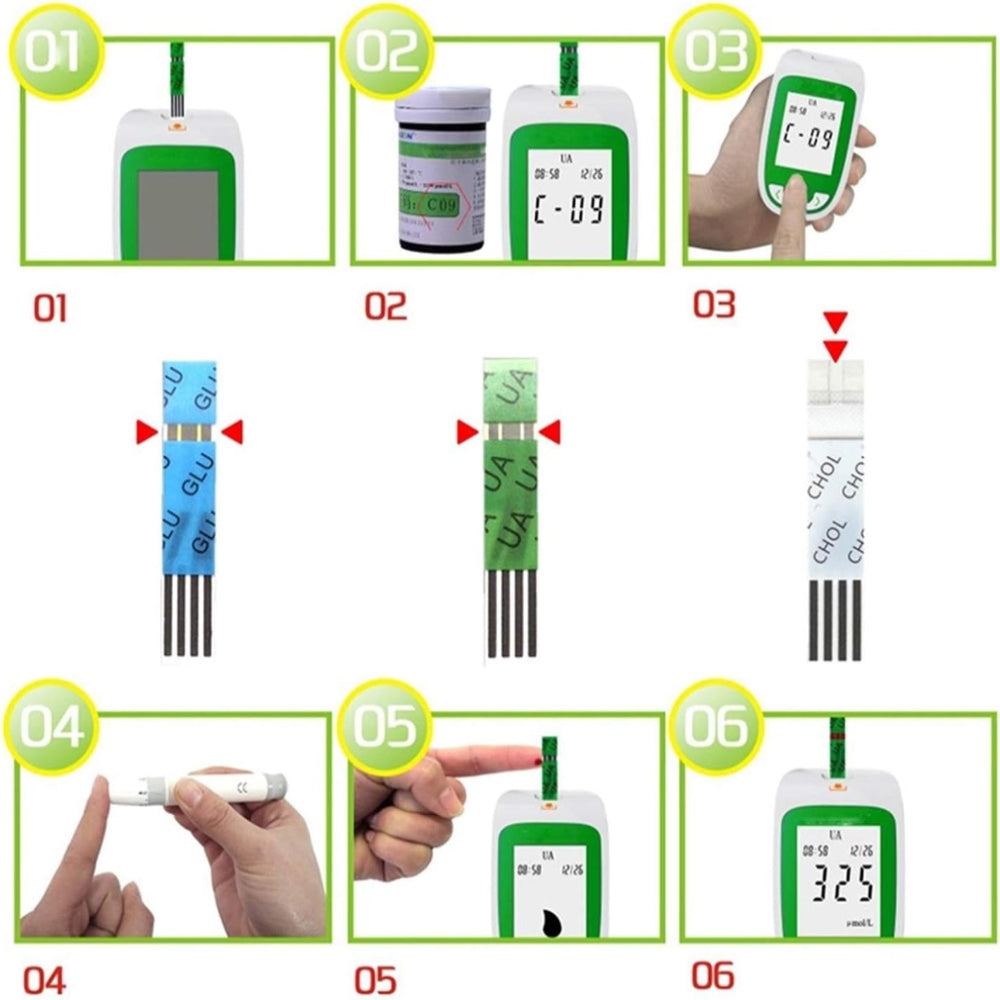 Smart Health Monitor for Glucose and Cholesterol Testing