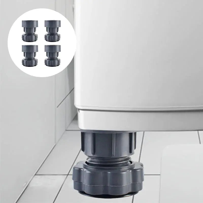 Adjustable Height Anti-Vibration Pads for Appliances – 4-Piece Set for Noise Reduction and Floor Protection