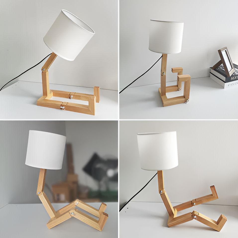 Flexible Taavita Lamp - Solid Wood Robot Desk Lamp
