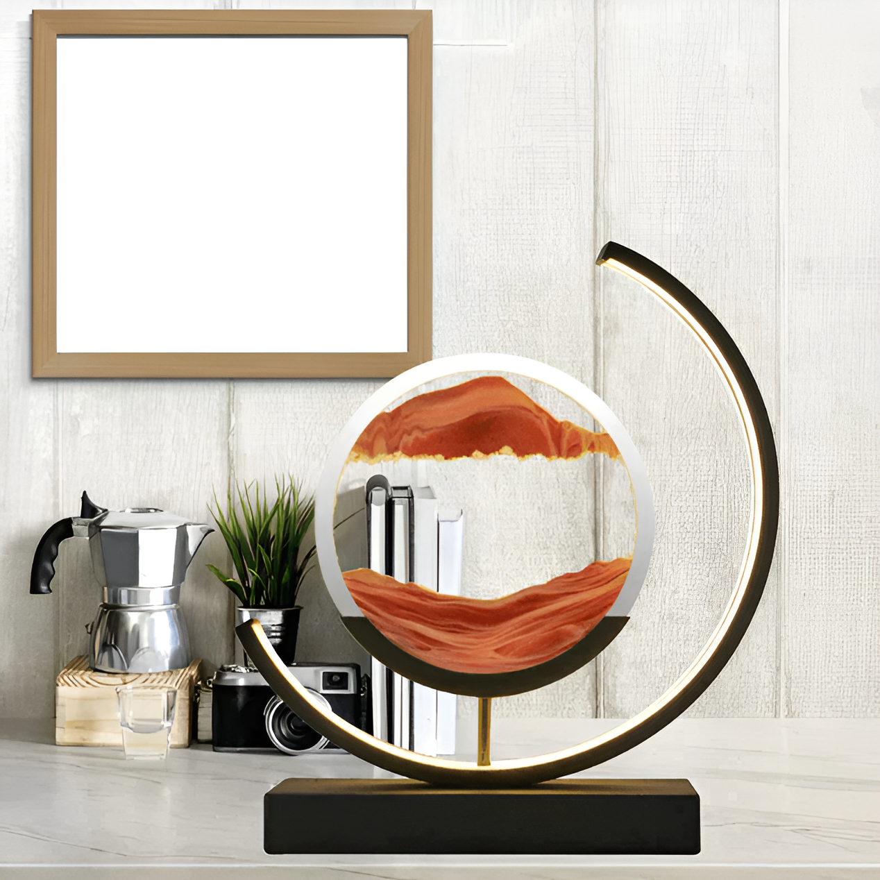 Serene Sands Illuminating Lamp with Remote and Adjustable Light