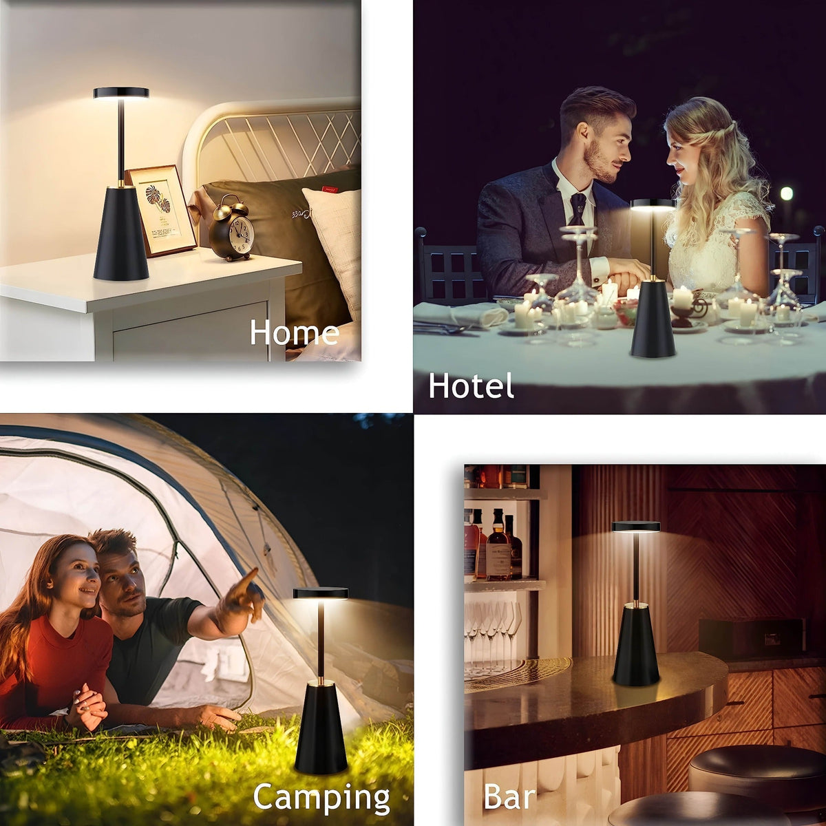 Elegant Wireless Table Lamp | Rechargeable LED Lighting