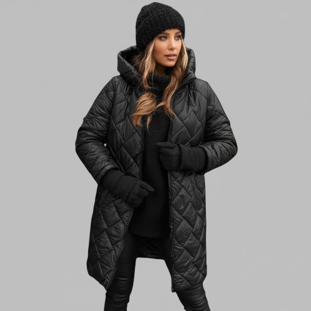 Cozy Insulated Jacket with Hood for Winter Comfort