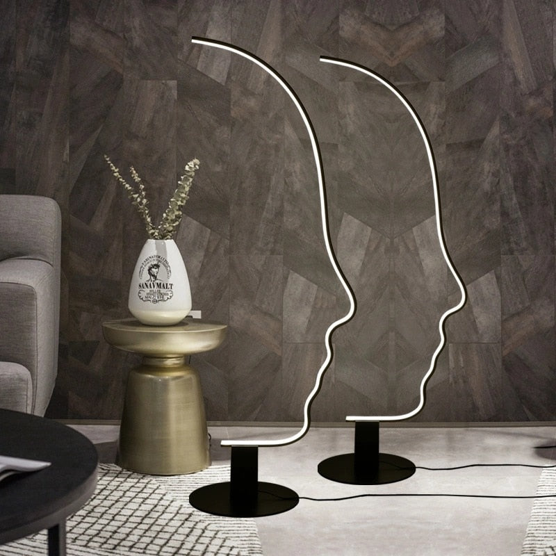 Taavita Face LED Floor Lamp - Indoor Lighting Fixture - Home Decor