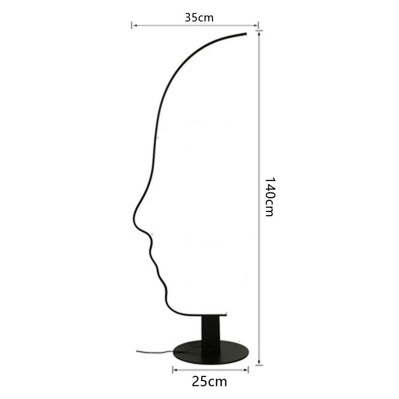 Taavita Face LED Floor Lamp - Indoor Lighting Fixture - Home Decor