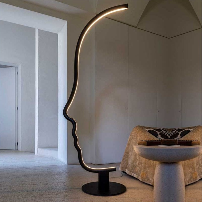 Taavita Face LED Floor Lamp - Indoor Lighting Fixture - Home Decor