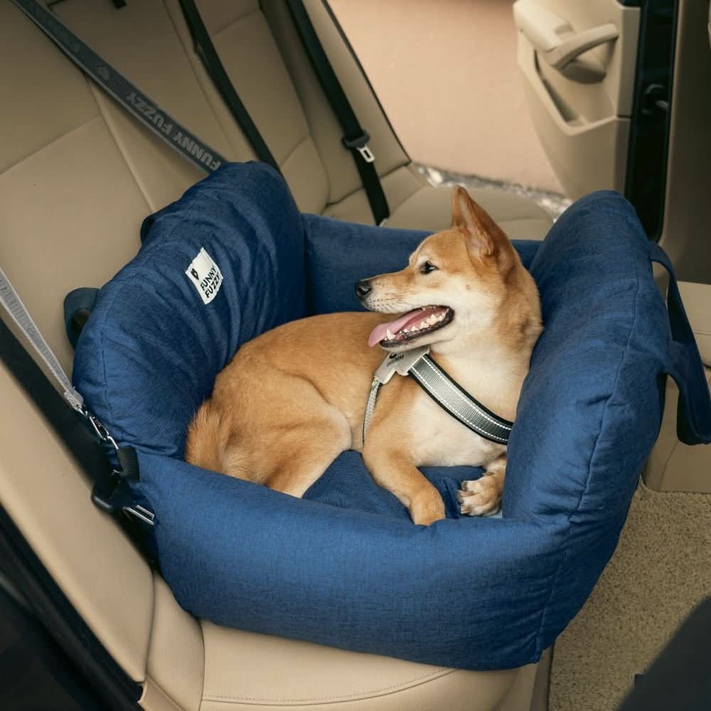 PetSafe Travel Cushion: Secure Bed with Safety Belt & Grip Base