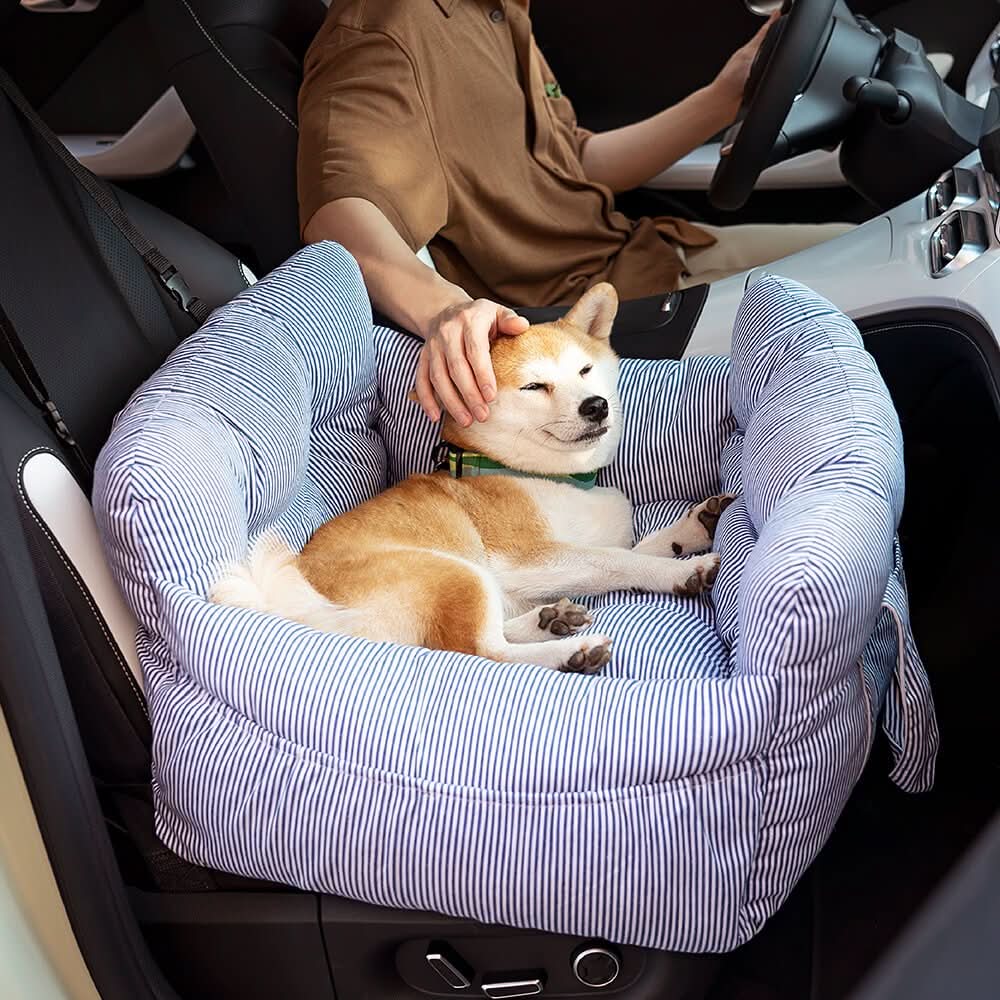 PetSafe Travel Cushion: Secure Bed with Safety Belt & Grip Base