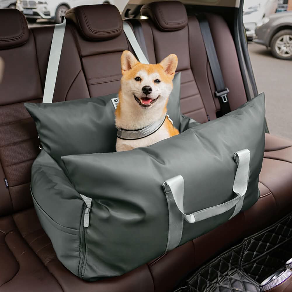 PetSafe Travel Cushion: Secure Bed with Safety Belt & Grip Base