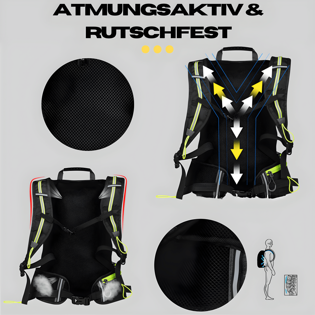 Lightweight 10L Hydration Pack for Outdoor Activities – Multifunctional Design