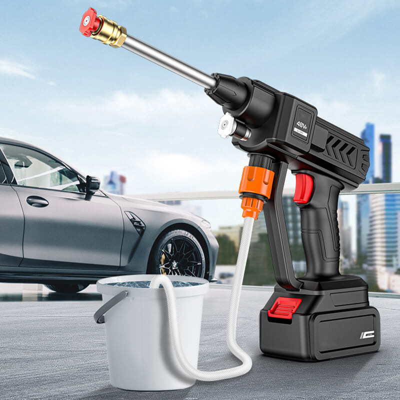 Cordless High-Pressure Washer with 3-in-1 Nozzle – Lightweight & Portable