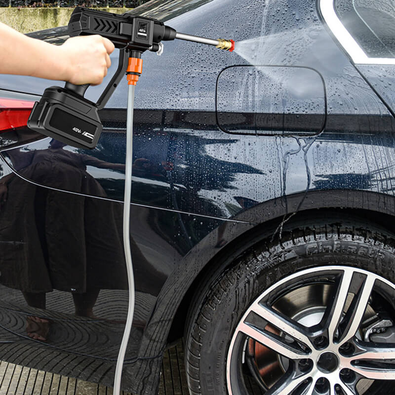 Lightweight Cordless Washer - 30 Bar Pressure, 3-in-1 Nozzle, 35000mAh Battery, 160 Min Runtime