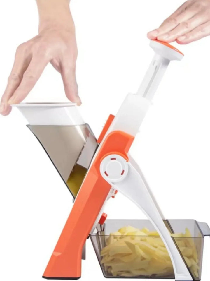 Adjustable Thickness Kitchen Slicer with Collection Container