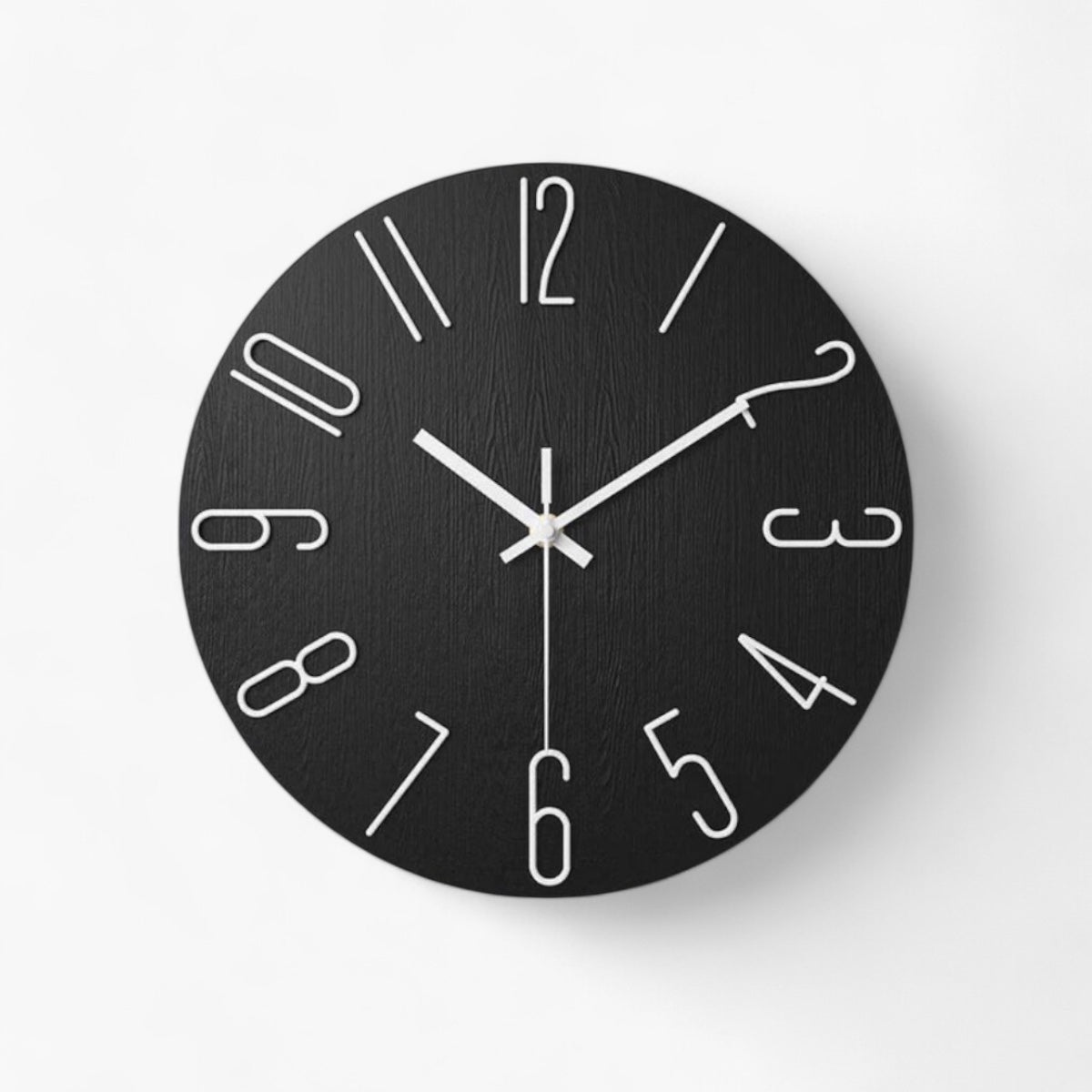 Contemporary 30 cm Wall Clock with Silent Quartz Movement