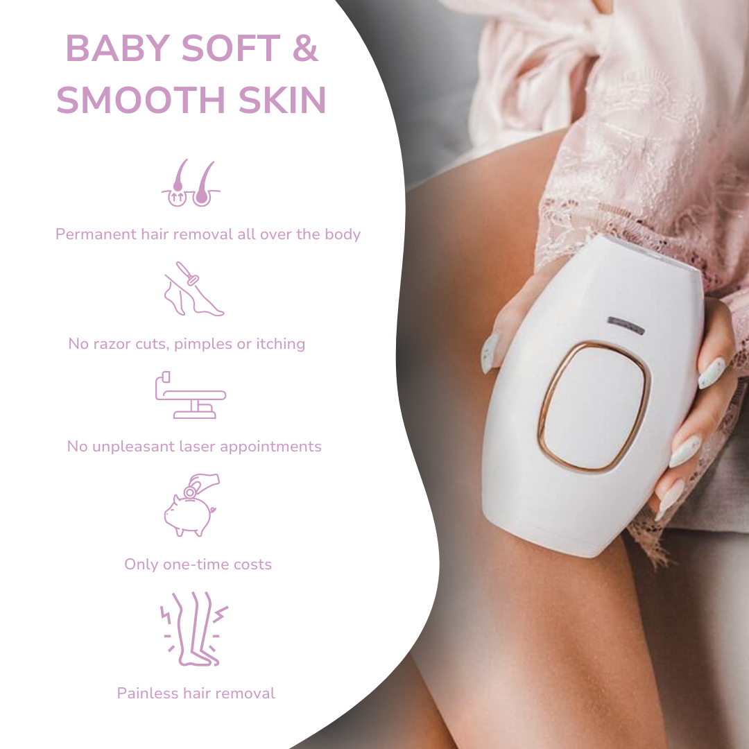 Hair Removal Device with IPL Technology | 5 Power Settings | Body & Bikini Use at Home