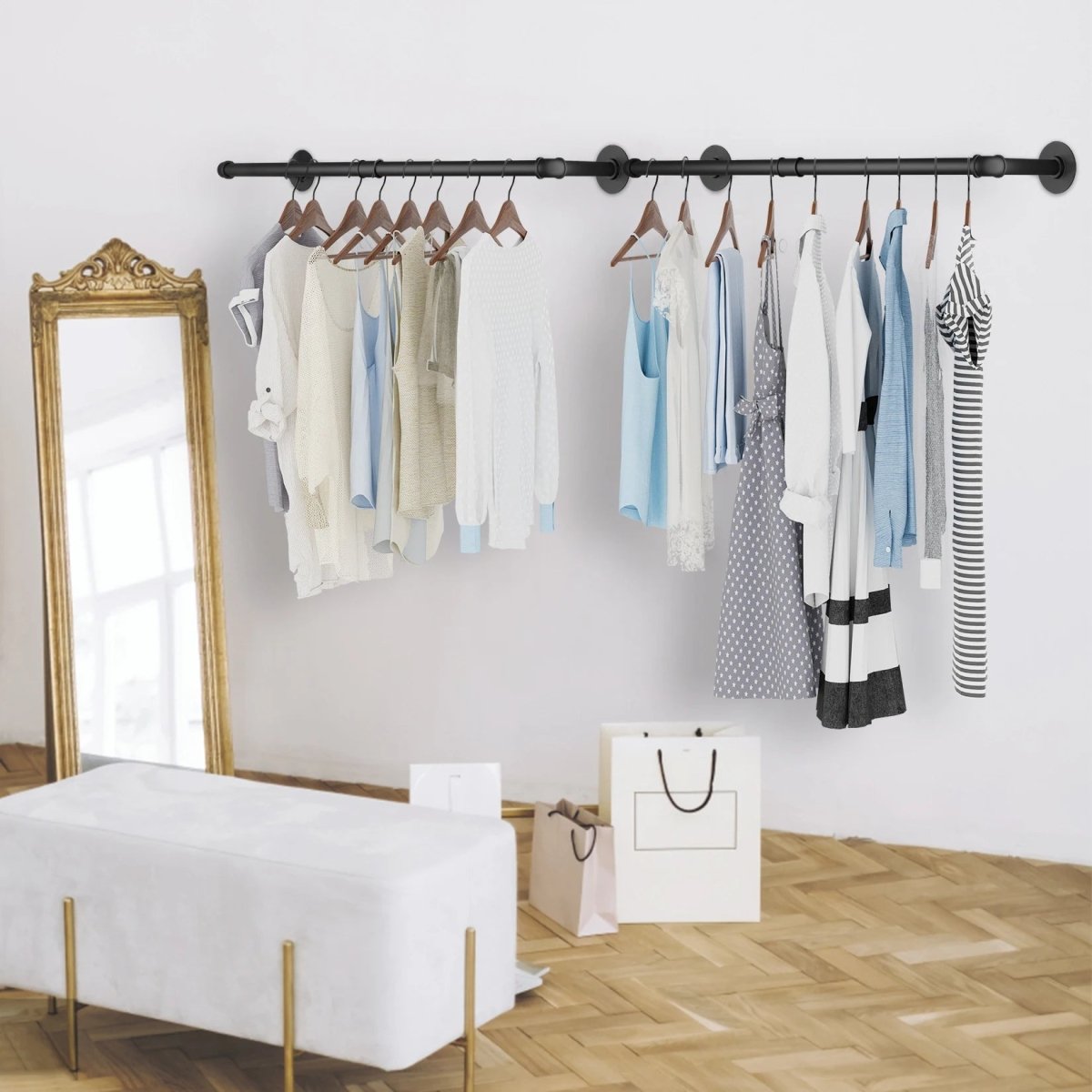 Urban Chic Wall-Mounted Clothing Organizer