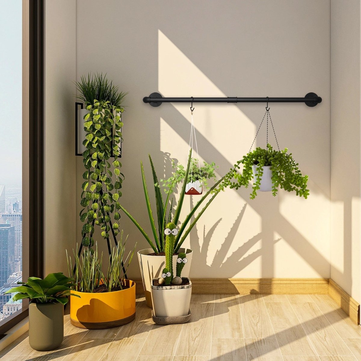 Urban Chic Wall-Mounted Clothing Organizer