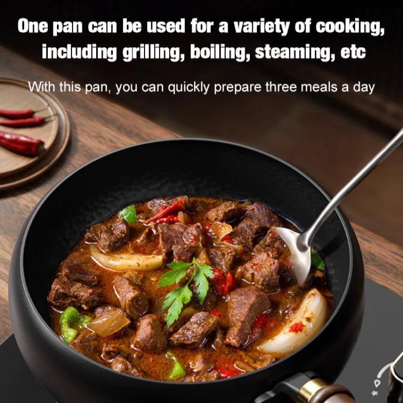 Reliable Handcrafted Iron Cooking Pot for Everyday Use