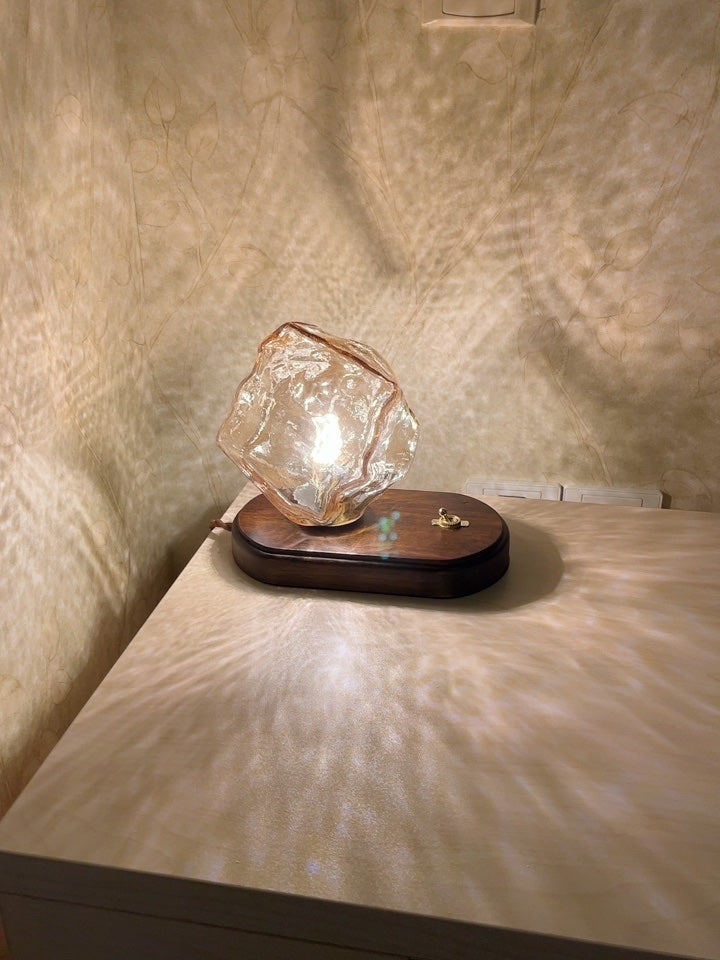 Frosthaven Artistry Table Lamp for Modern Living Spaces