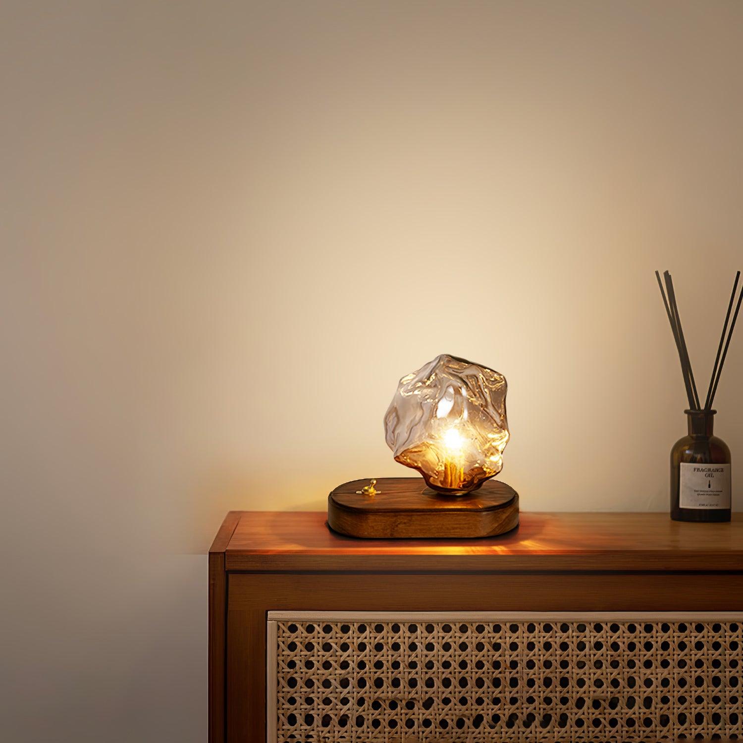 Frosthaven Artistry Table Lamp for Modern Living Spaces