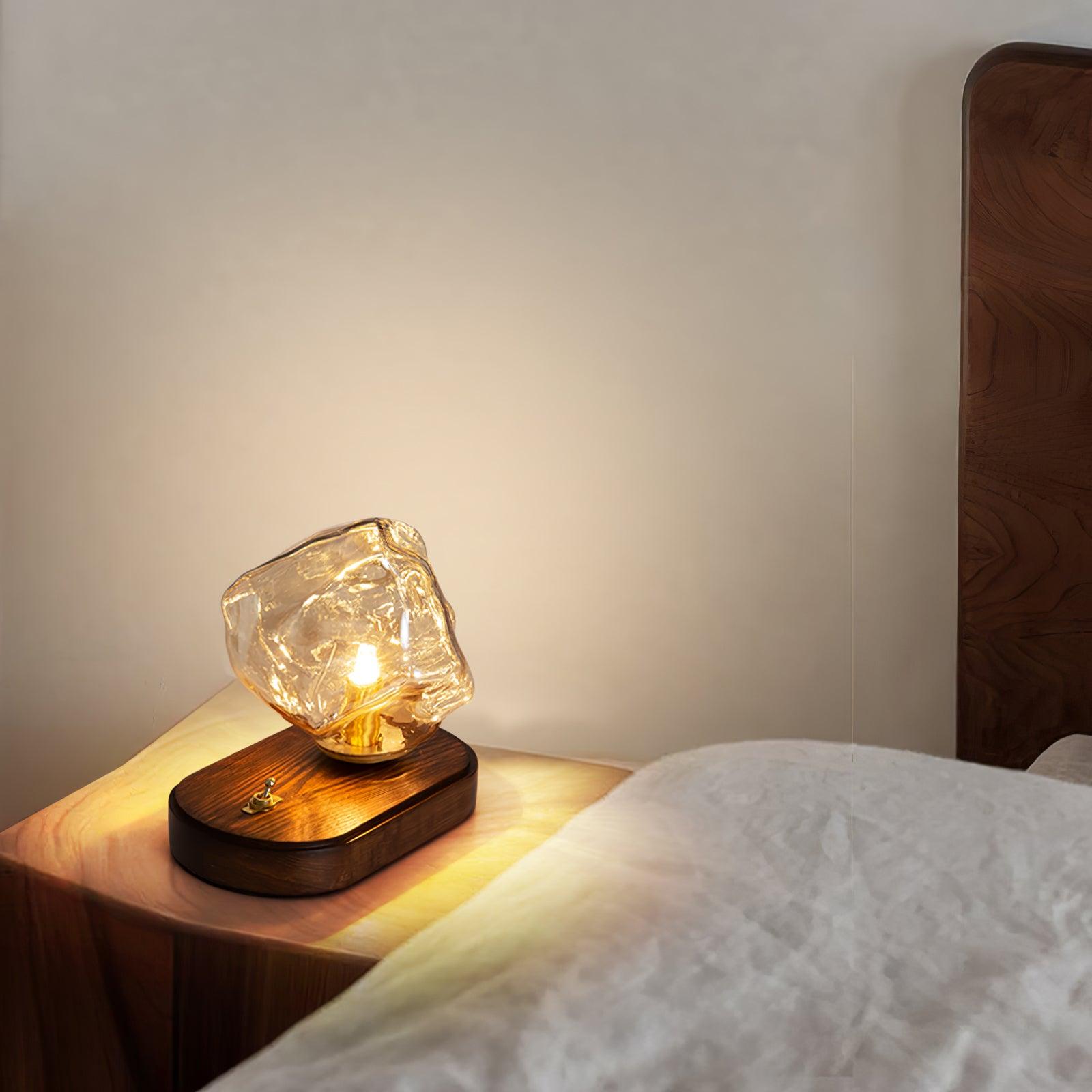 Frosthaven Artistry Table Lamp for Modern Living Spaces