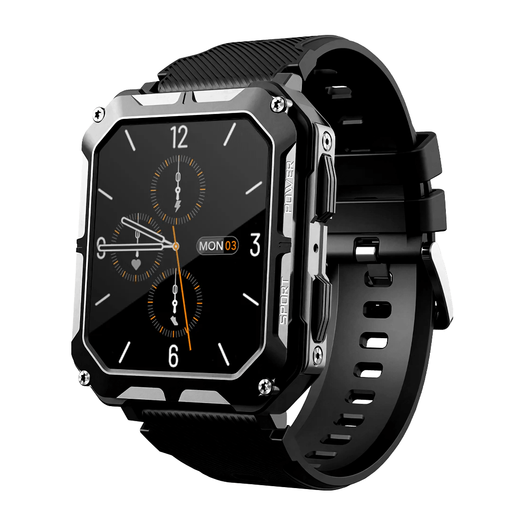 Durable Smartwatch with IP68 & 10ATM Rating | Heart Rate & Blood Oxygen Monitor | 70+ Sports Modes | 10 to 18 Days Battery Life
