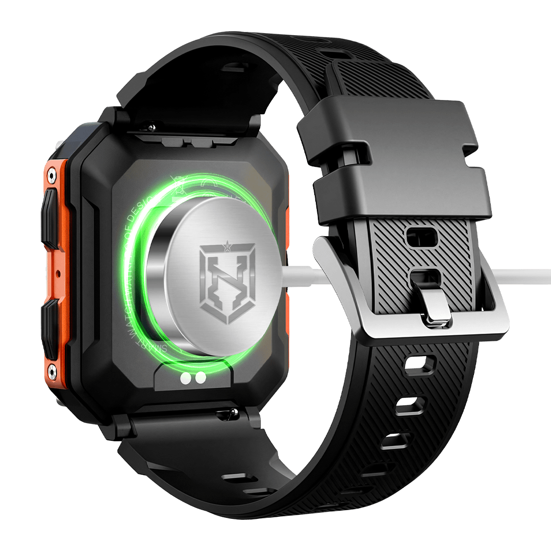 Durable Smartwatch with IP68 & 10ATM Rating | Heart Rate & Blood Oxygen Monitor | 70+ Sports Modes | 10 to 18 Days Battery Life