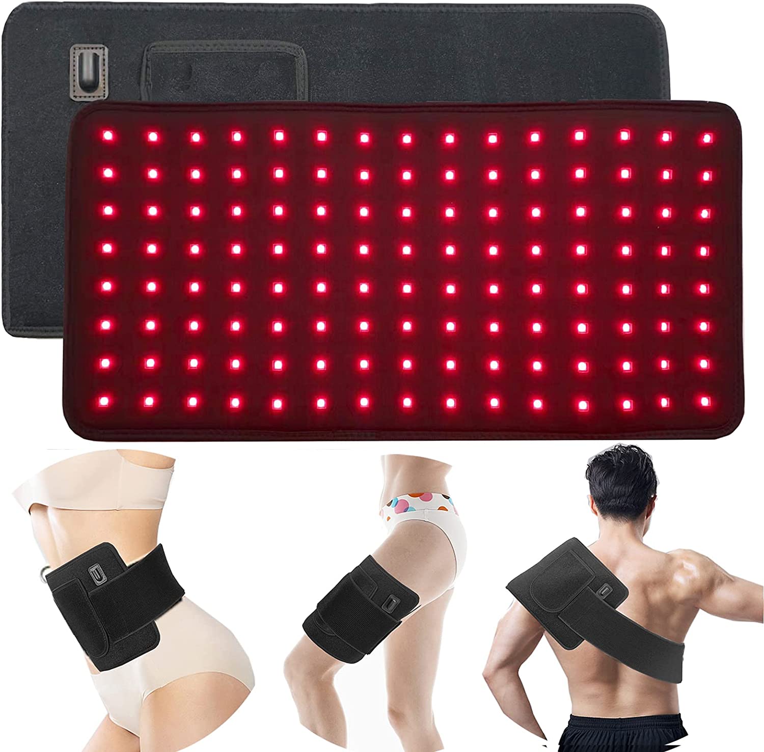 Dual Wavelength Infrared Light Therapy Belt for Full Body Pain Relief with Remote Control – 660nm & 850nm