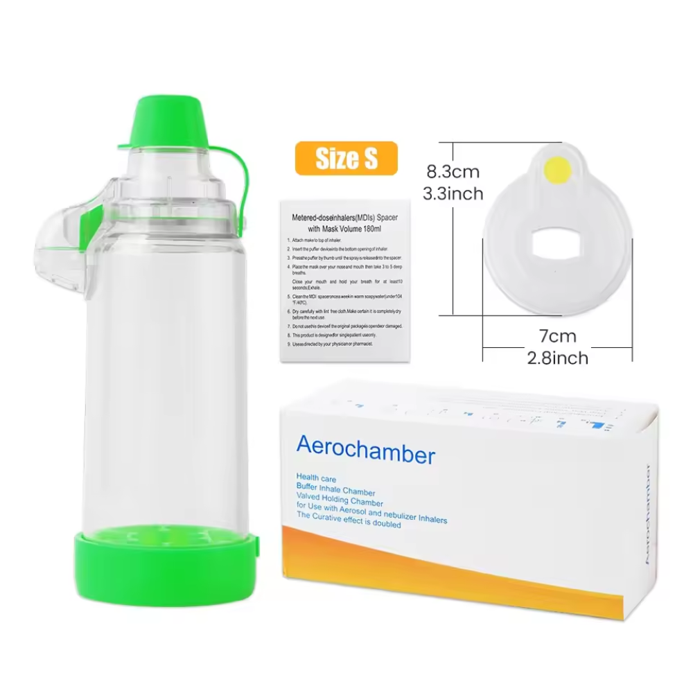 Silicone Inhalation Chamber Device for Adults and Kids
