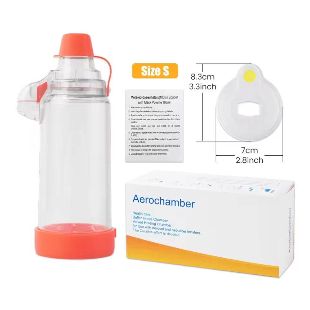 Silicone Inhalation Chamber Device for Adults and Kids