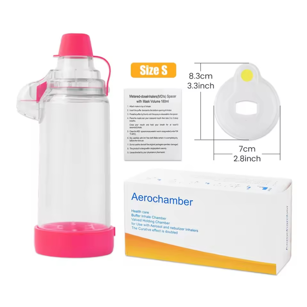 Silicone Inhalation Chamber Device for Adults and Kids