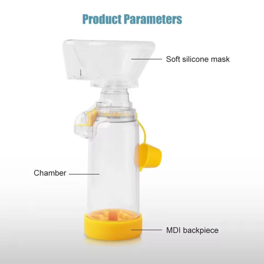 Silicone Inhalation Chamber Device for Adults and Kids