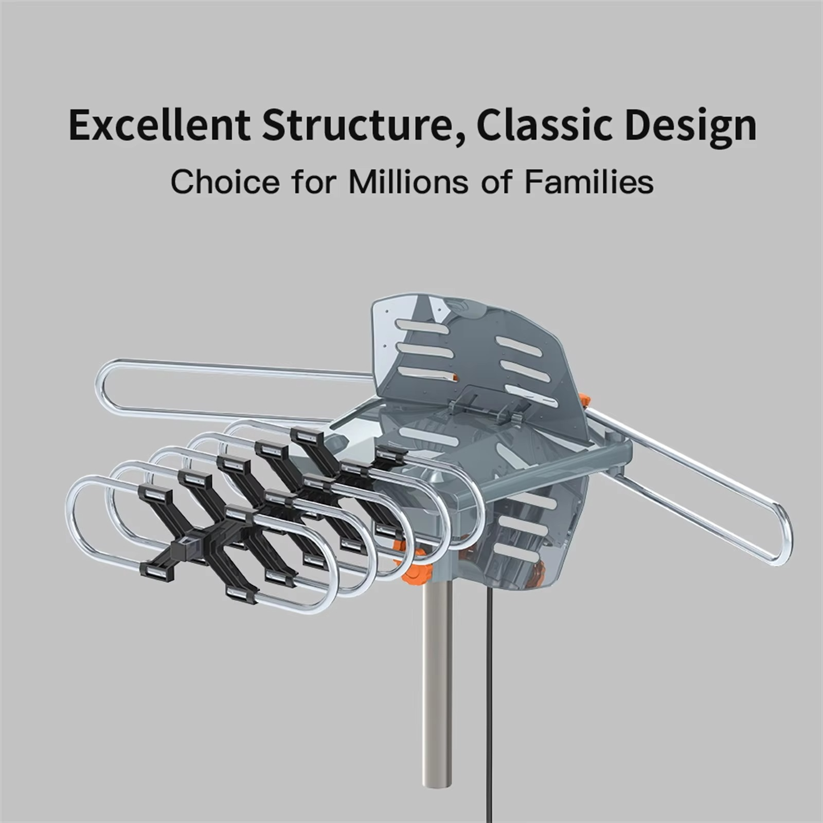 360-Degree Motorized TV Antenna with Remote Control for Clear Reception
