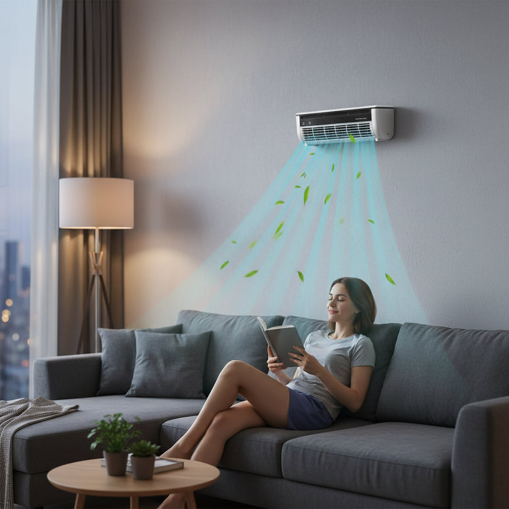 Remote-Controlled Wall Fan – Compact Design for Efficient Cooling