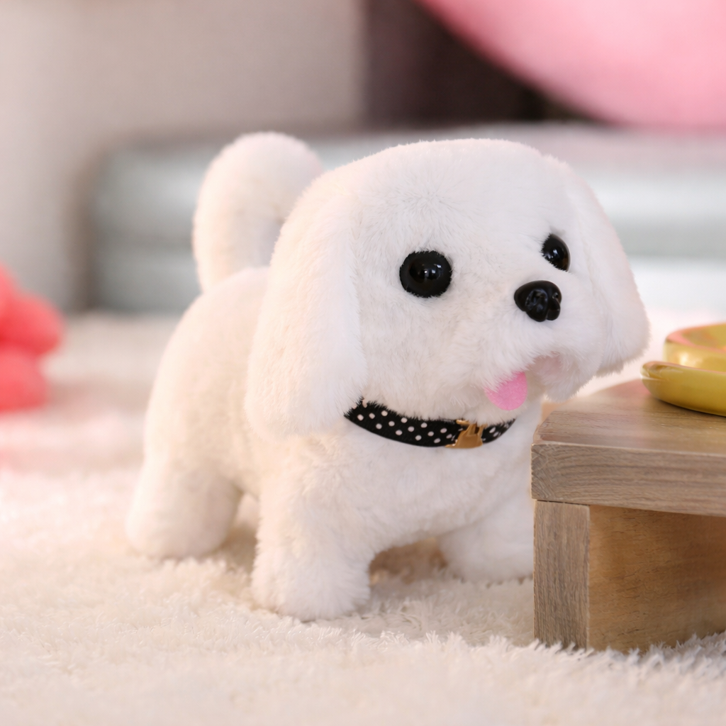 Cuddly Companion: Interactive Walking Plush Puppy Toy