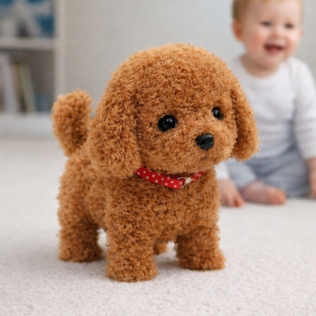 Cuddly Companion: Interactive Walking Plush Puppy Toy