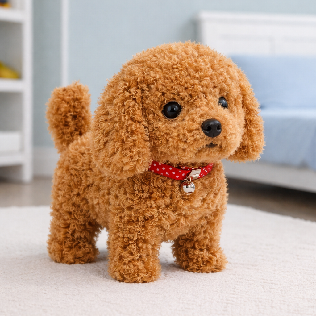 Cuddly Companion: Interactive Walking Plush Puppy Toy