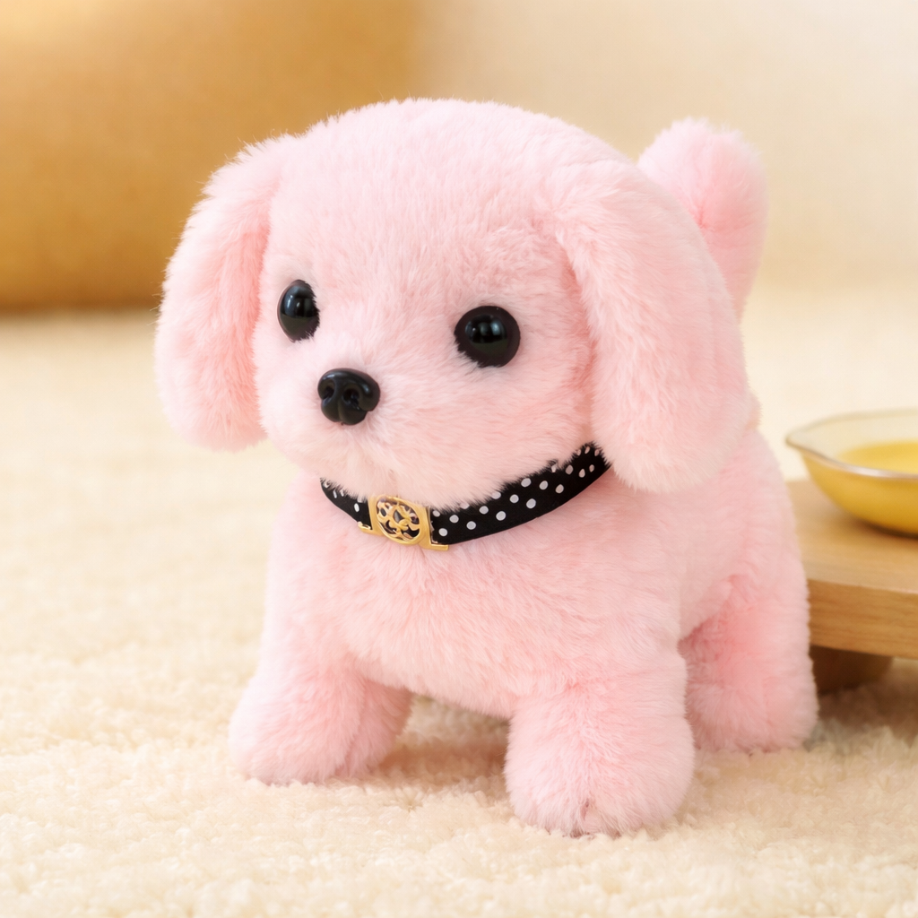 Cuddly Companion Puppy Toy with Walking and Barking Features