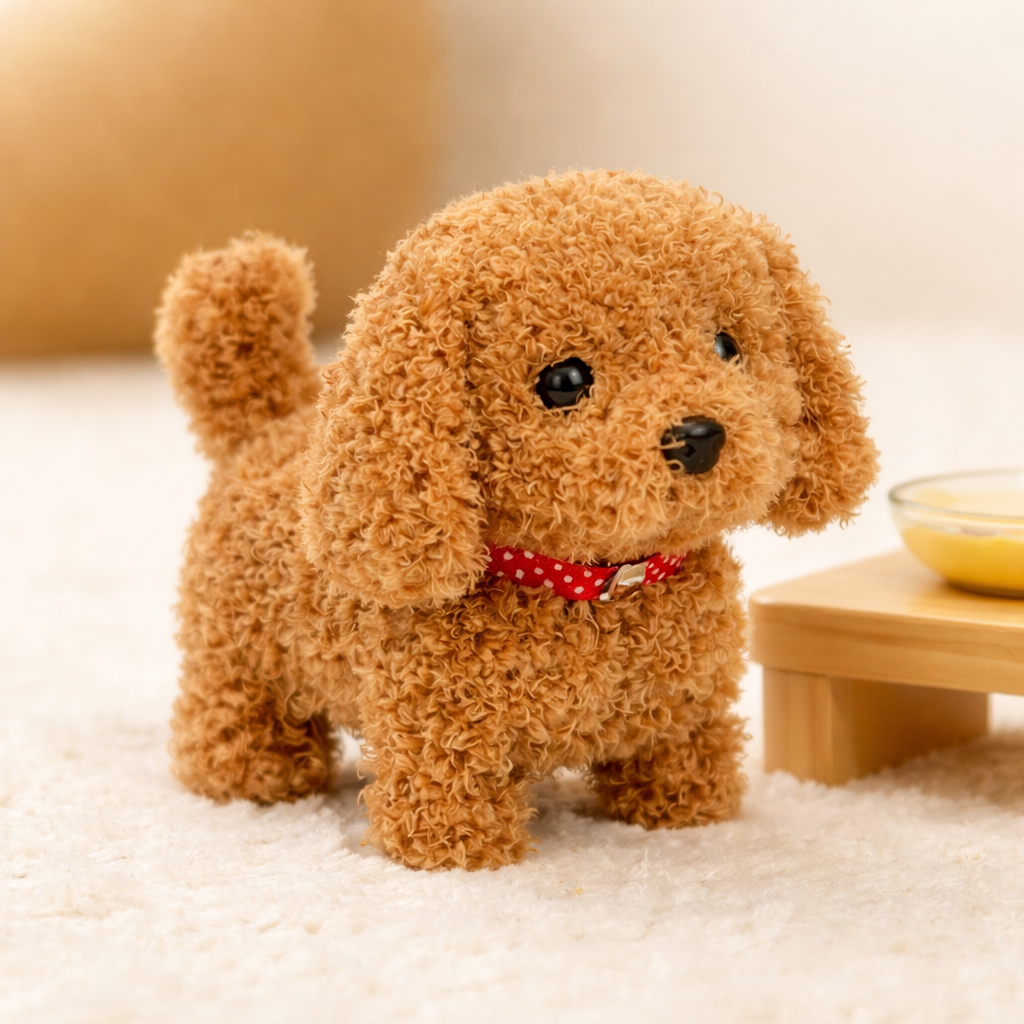 Cuddly Companion Puppy Toy with Walking and Barking Features