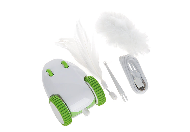 Automatic Feather Wand Cat Toy – Interactive Play with Realistic Motion