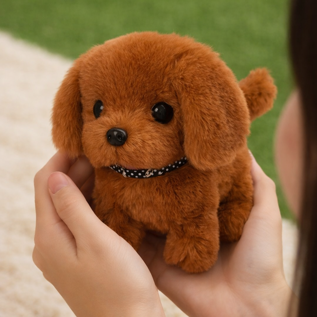 Cuddly Companion Puppy Toy with Walking and Barking Features