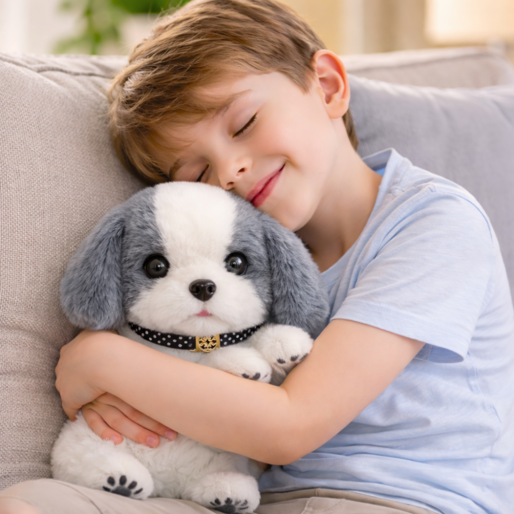 Interactive Cuddly Puppy Toy with Realistic Movements