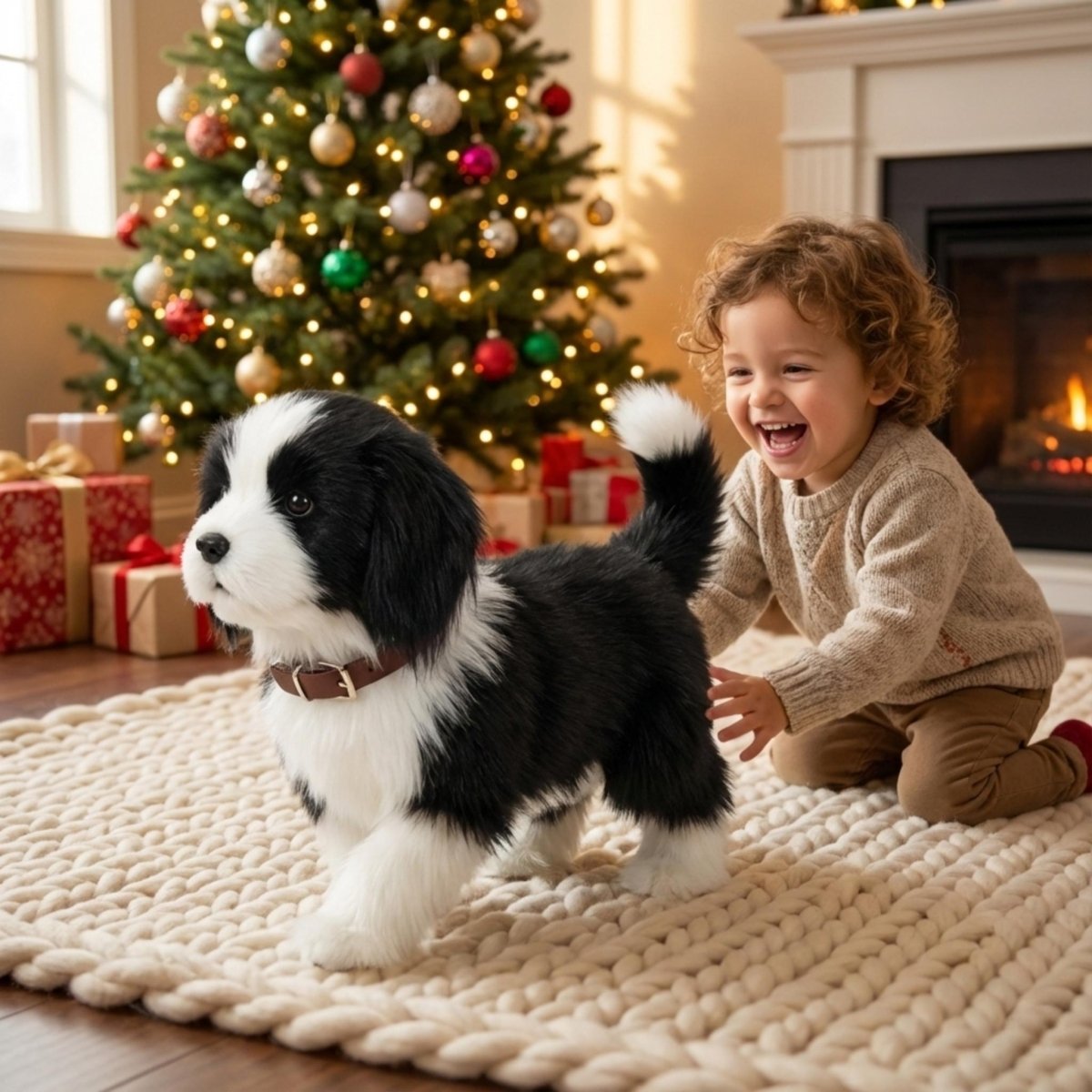 Realistic Walking and Barking Robot Dog Toy – Interactive Puppy for Kids