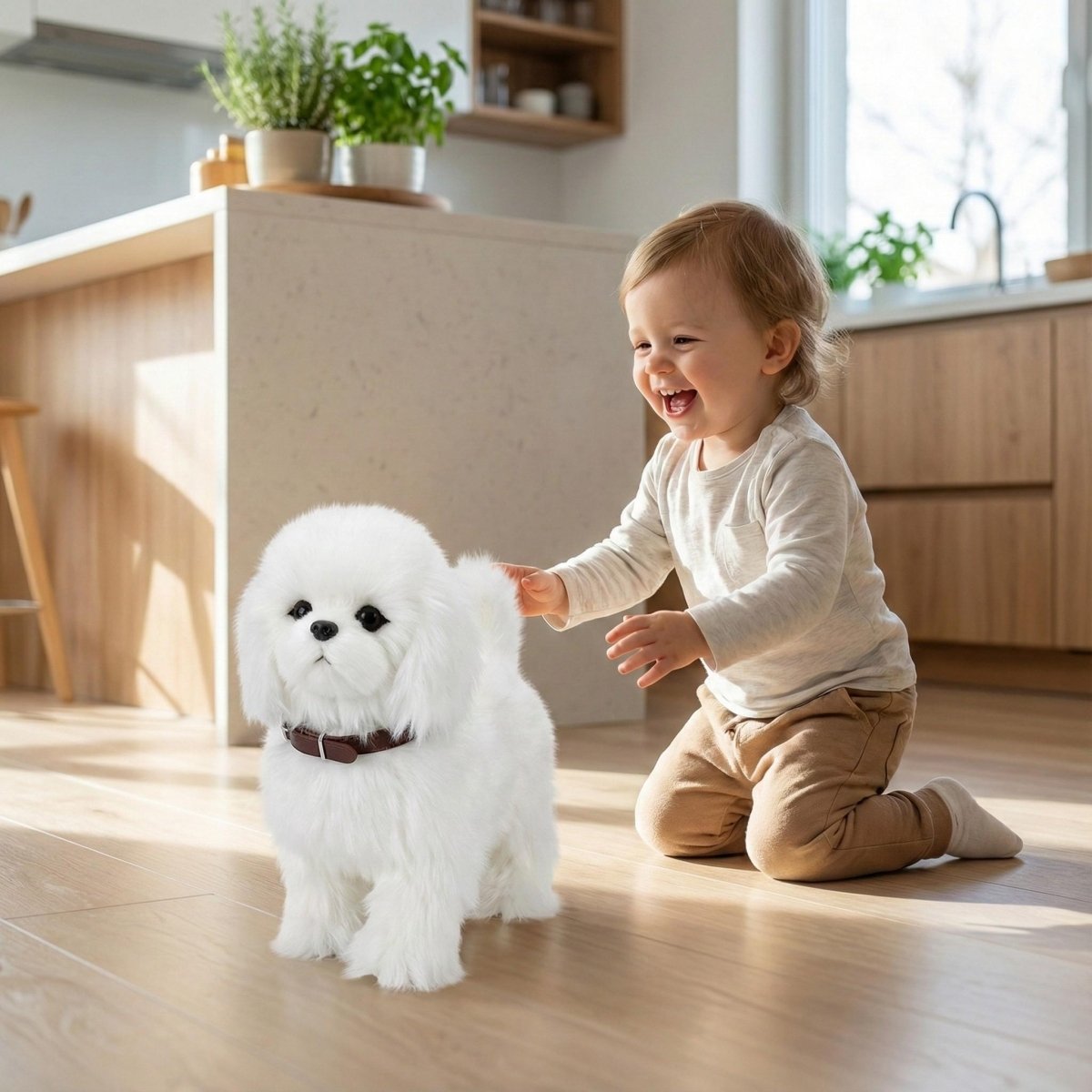 Realistic Walking and Barking Robot Dog Toy – Interactive Puppy for Kids