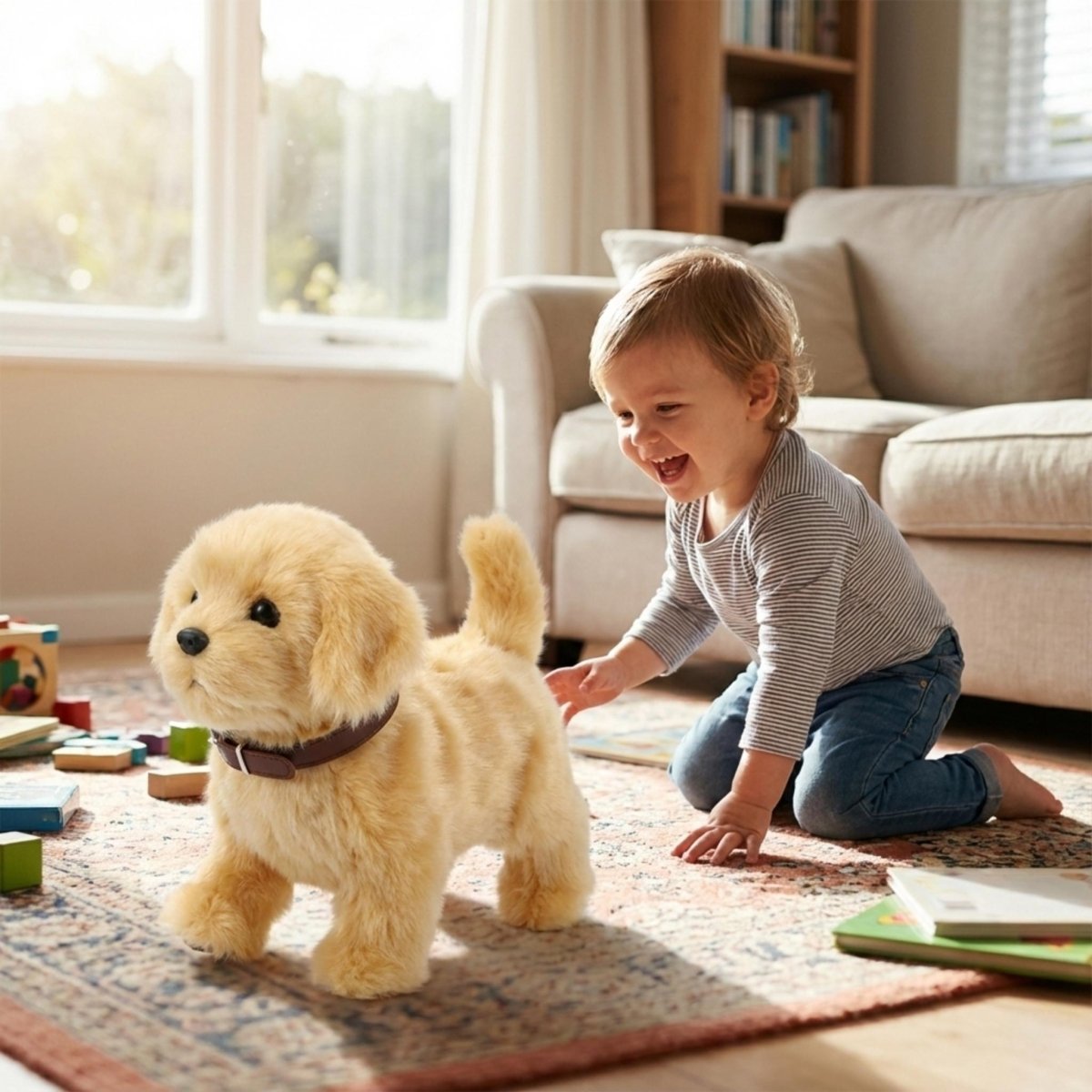 Realistic Walking and Barking Robot Dog Toy – Interactive Puppy for Kids